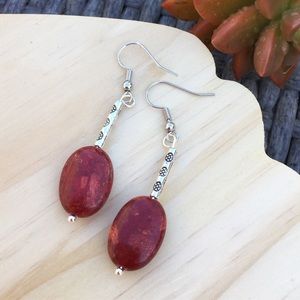 Red earrings